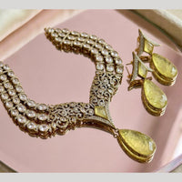 JCM Premium Designer Polki Kundan Necklace Set