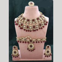 JCM Heritage Style Pota Stone Beads And Pearl Necklace Set