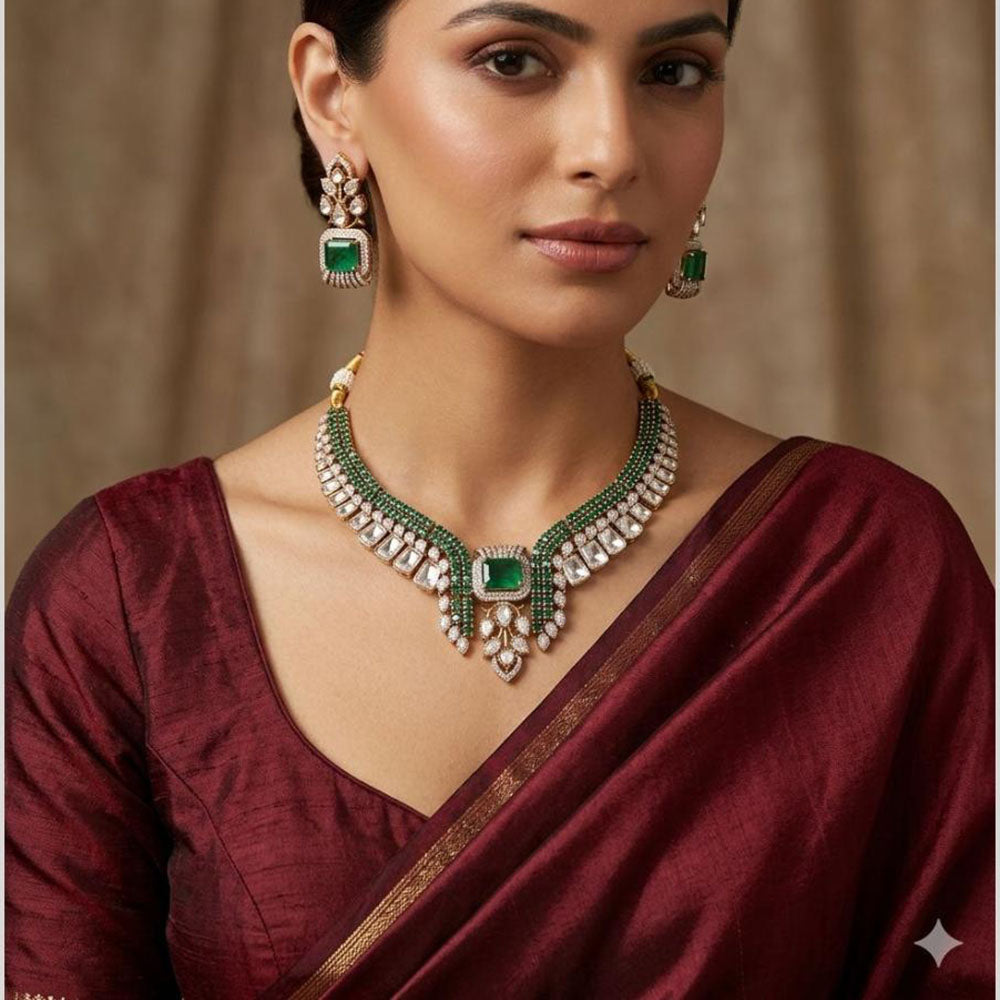 JCM Designer American Daimond  Necklace Set