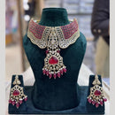 JCM Ethnic Style Pota Stone Beads And Pearl Necklace Set