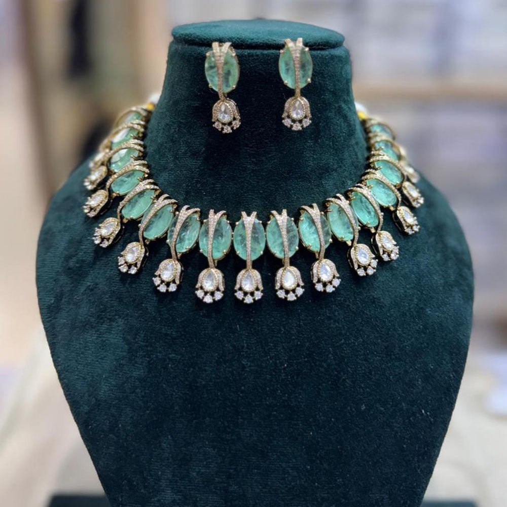 JCM Elegant Crystal Stone And Austrian Stone Necklace Set