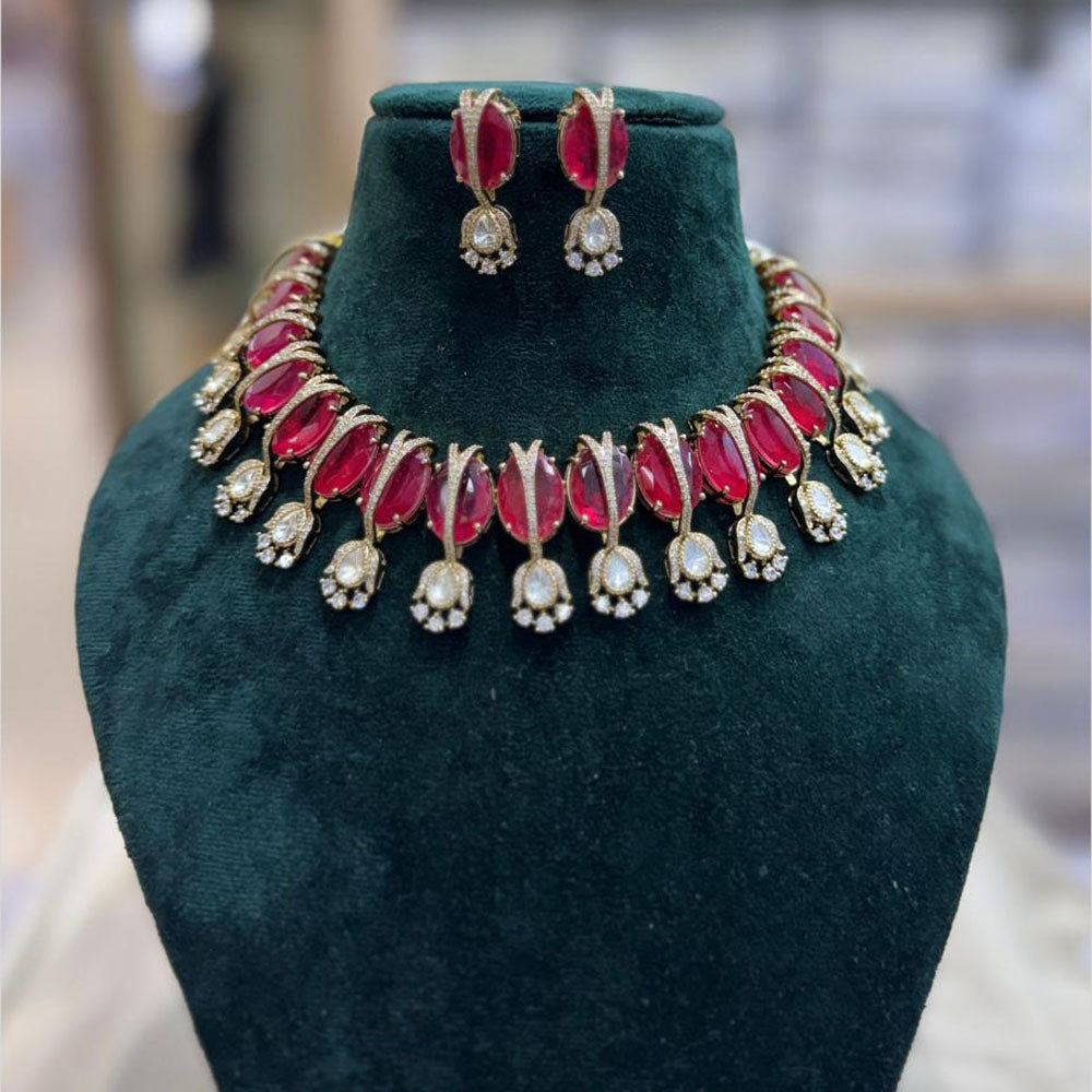 JCM Elegant Crystal Stone And Austrian Stone Necklace Set