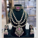 JCM Ethnic Polki Kundan And Austrain Stone Necklace Set