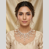 JCM Elegant Crystal Stone And Austrian Stone Necklace Set