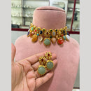 JCM Premium Designer Pota Stone Choker Necklace Set
