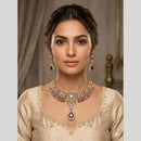 JCM Elegant Crystal Stone And Austrian Stone Necklace Set