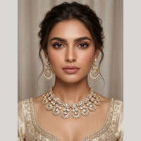 JCM Elegant Crystal Stone And Austrian Stone Necklace Set