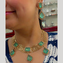 JCM Elegant Crystal Stone And Austrian Stone Necklace Set