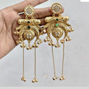 JCM Royal Kashmiri Pota Stone And Pearl Ghungroo Dangler Earrings