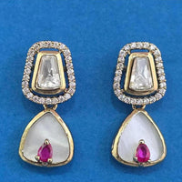 JCM Shimmer Glow Crystal Stone Dangler Earrings