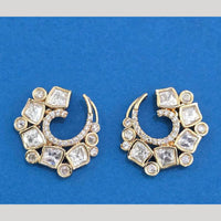 JCM Designer Subtle Shine Polki Kundan Studs Earrings