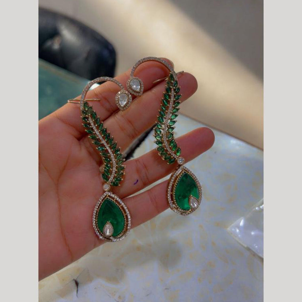 JCM Glitter Shine American Diamond EarCuff Earrings