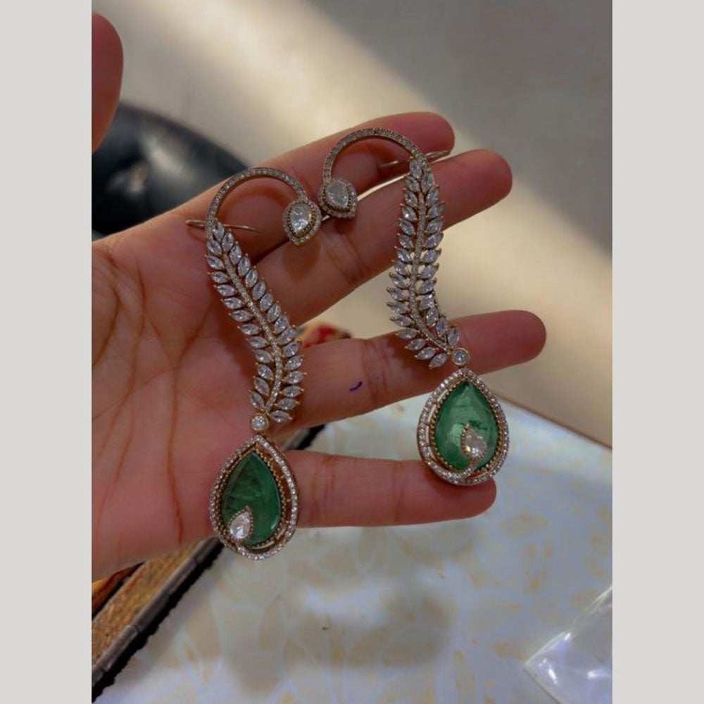 JCM Glitter Shine American Diamond EarCuff Earrings