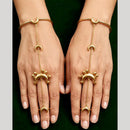 JCM Designer Moon Motif And Pearl Hathphool 