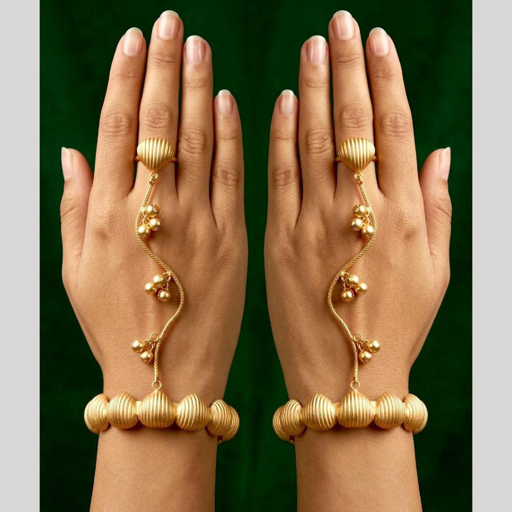 JCM Delicate Ghungroo Hand Harness Jewellery