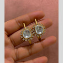 JCM Designer Subtle Shine Polki Kundan Studs Earrings