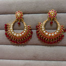 JCM Ethnic Wear Pota Stone And Pearl Dangler Earrings