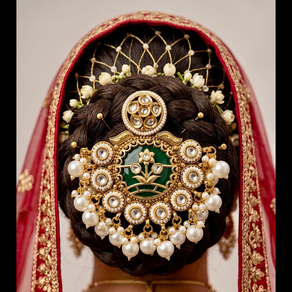 JCM Classic Pota Stone Pearl And Beads Hair Accessories