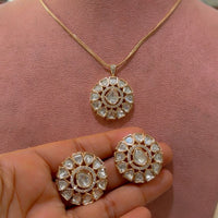 JCM Grand Polki Kundan Statement Necklace Set
