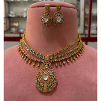JCM Grand Polki Kundan Statement Necklace Set