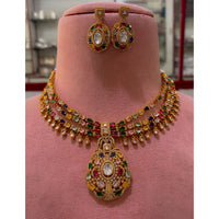 JCM Grand Polki Kundan Statement Necklace Set