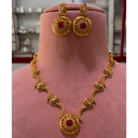 JCM Premium Pota Stone And Austrian Stone Necklace Set