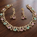 JCM Elegant Crystal Stone And Austrian Stone Necklace Set