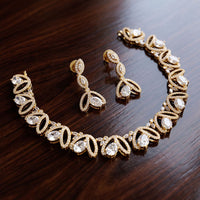 JCM Elegant Crystal Stone And Austrian Stone Necklace Set