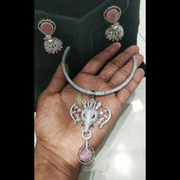JCM Elegant Crystal Stone And Austrian Stone Elephant Necklace Set
