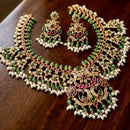 JCM Ethnic Style Pota Stone Pearl And Beads Necklace Set