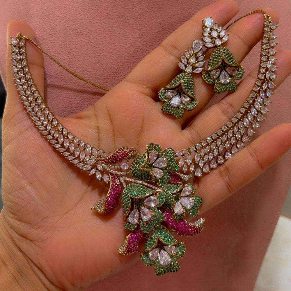 JCM Designer American Daimond  Necklace Set
