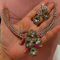JCM Designer American Daimond  Necklace Set