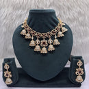 JCM Grand Polki Kundan Stone And Pearl Statement Necklace Set