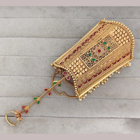 JCM Antique Pota Stone And Pearl Adjustable Designer Hand Harness Set