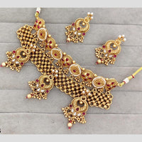 JCM Pota Stone And Pearl Choker Necklace Set 