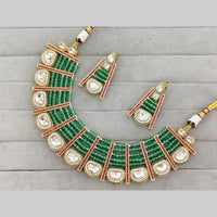 JCM Grand Polki Kundan Stone And Pearl Statement Necklace Set