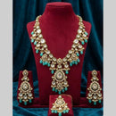 JCM Grand Kundan Stone And Beads Statement Necklace Set