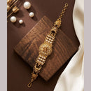 JCM Gold Plated Pota Stone And Pearl Adjustable Bracelets