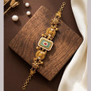 JCM Gold Plated Pota Stone And Pearl Adjustable Bracelets