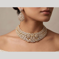 JCM Grand Design Polki Kundan And Austrian Stone Necklace Set