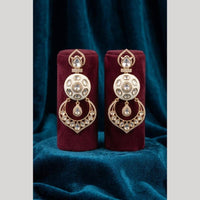 JCM Premium Polki Kundan Stone Designer Dangler Earrings for Women