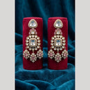 JCM Premium Pota Stone And Austrian Stone Designer Dangler Earrings for Women