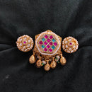 JCM Classic Royal Look Pota Stone And Pearl Ring