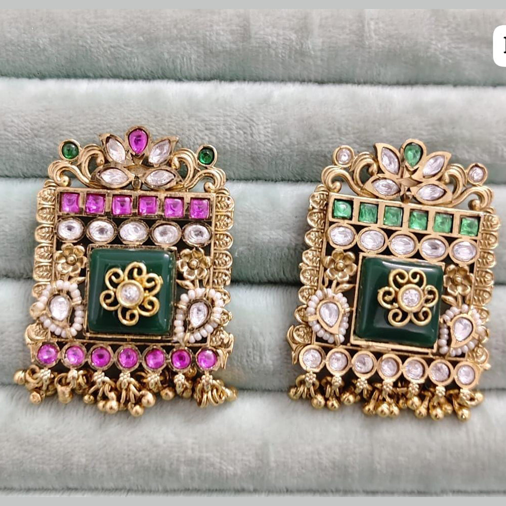 JCM Classic Royal Look Pota Stone And Pearl Ring