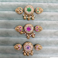 JCM Classic Royal Look Pota Stone And Pearl Ring