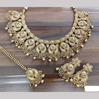 JCM Ethnic Pota Stone And Beaded Necklace Set for Women