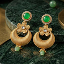 JCM Premium Kundan Stone And Pearl Dangler Earrings for Women