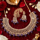 JCM Graceful Crystal Stone Pearl And Beads Necklace Set 
