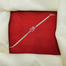 JCM Silver Tone Designer Meenakari Work Rakhi  