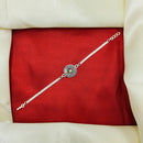 JCM Silver Tone Designer Meenakari Work Rakhi  